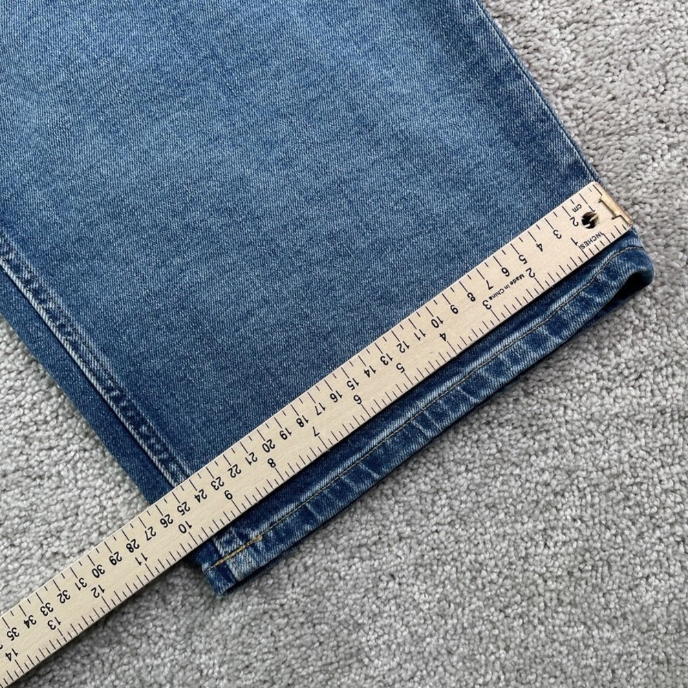 Everlane Jeans Womens 28 Blue Mid Way Wide Leg 5-Pocket Stretch Denim - Picture 8 of 14
